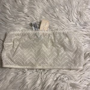 F21 WHITE LACE BANDEAU
